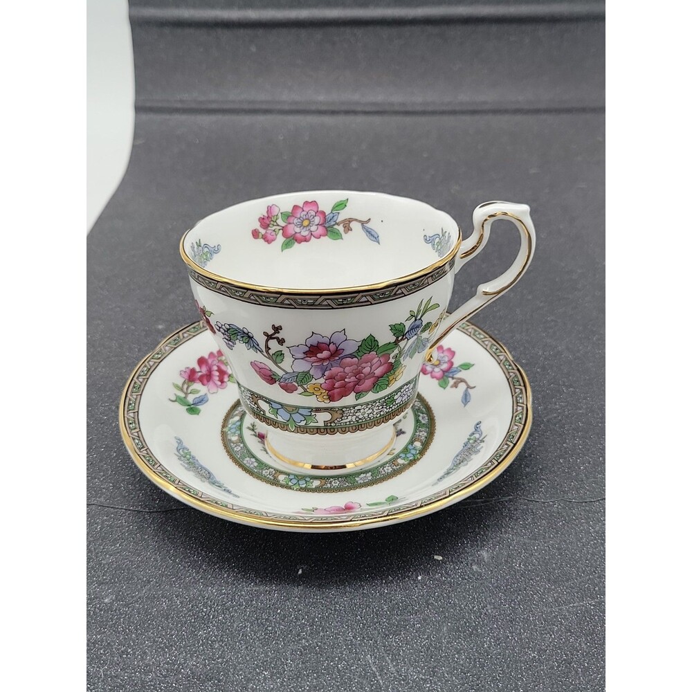 Paragon Tree of Kashmir - Tea Coffee Cup and Saucer Vtg England Bone China